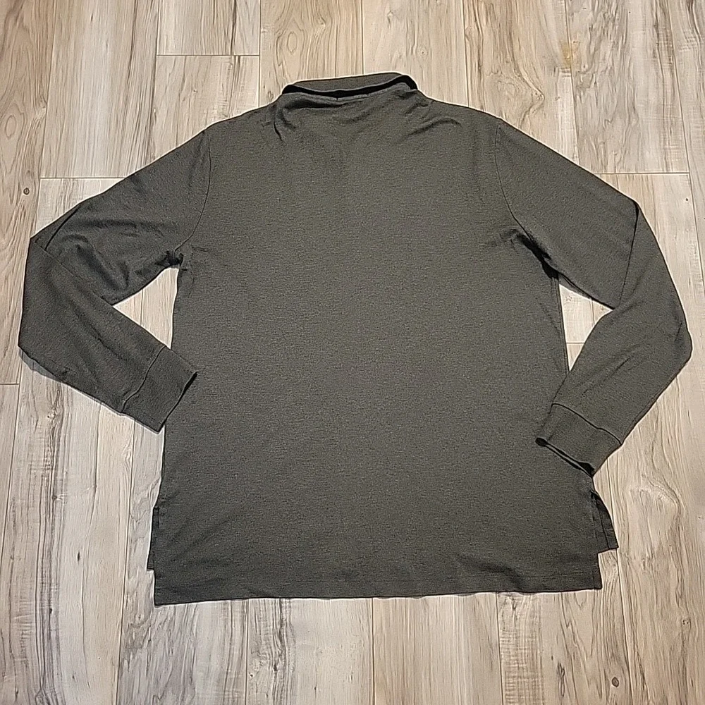 Polo Ralph Lauren Shirt Mens Large Gray‎ Pima Soft Touch Flesh Pony Pullover